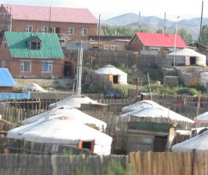 Mongolia - ger nella periferia di Ulaan Baatar