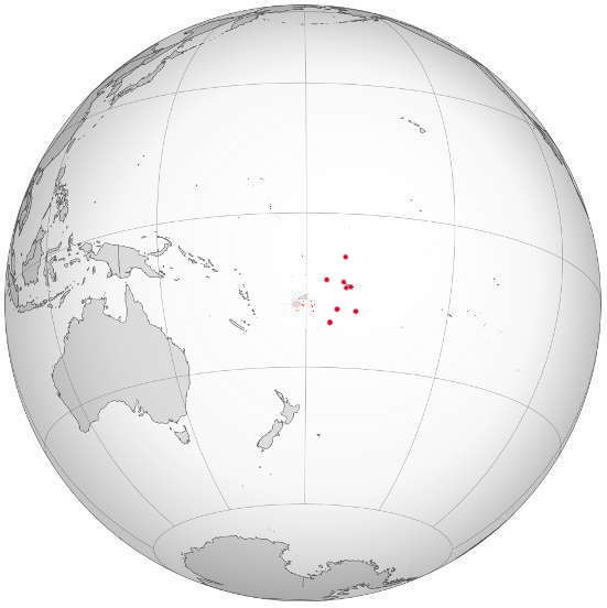mapa geográfico de Tonga