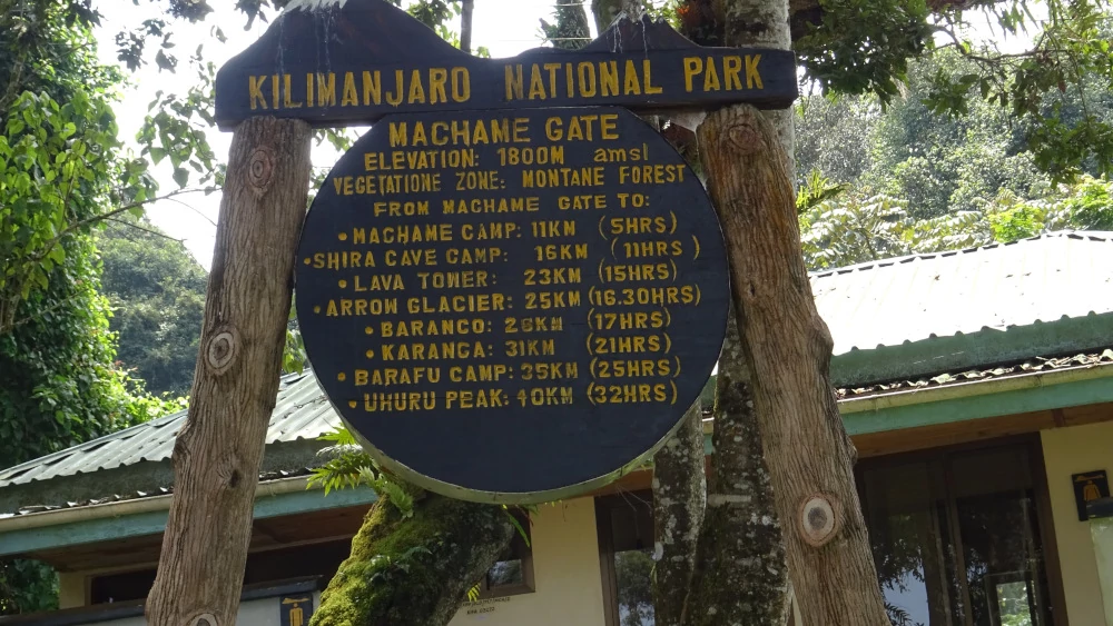 scalata del Monte Kilimangiaro - Machame Gate