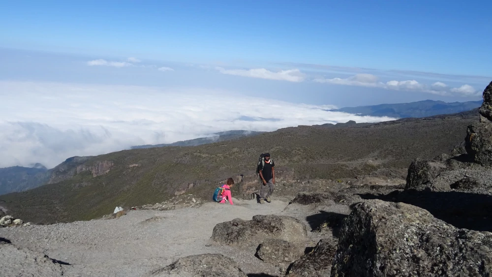 scalata del Monte Kilimangiaro - Machame Route giorno 4 - compagni di viaggio